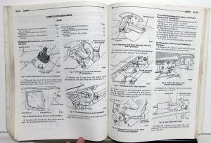 1990 Chrysler Dodge Plymouth FWD Service Shop Manual Set Daytona LeBaron Omni