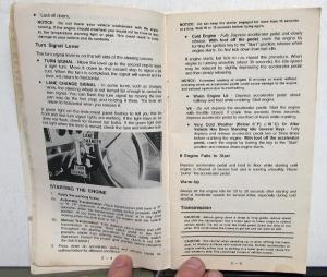 1978 Chevrolet Van Sportvan Owners Drivers Manual Passenger and Cargo G Series