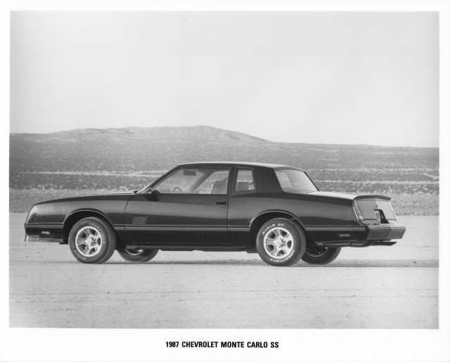 1987 Chevrolet Monte Carlo SS Press Photo 0540