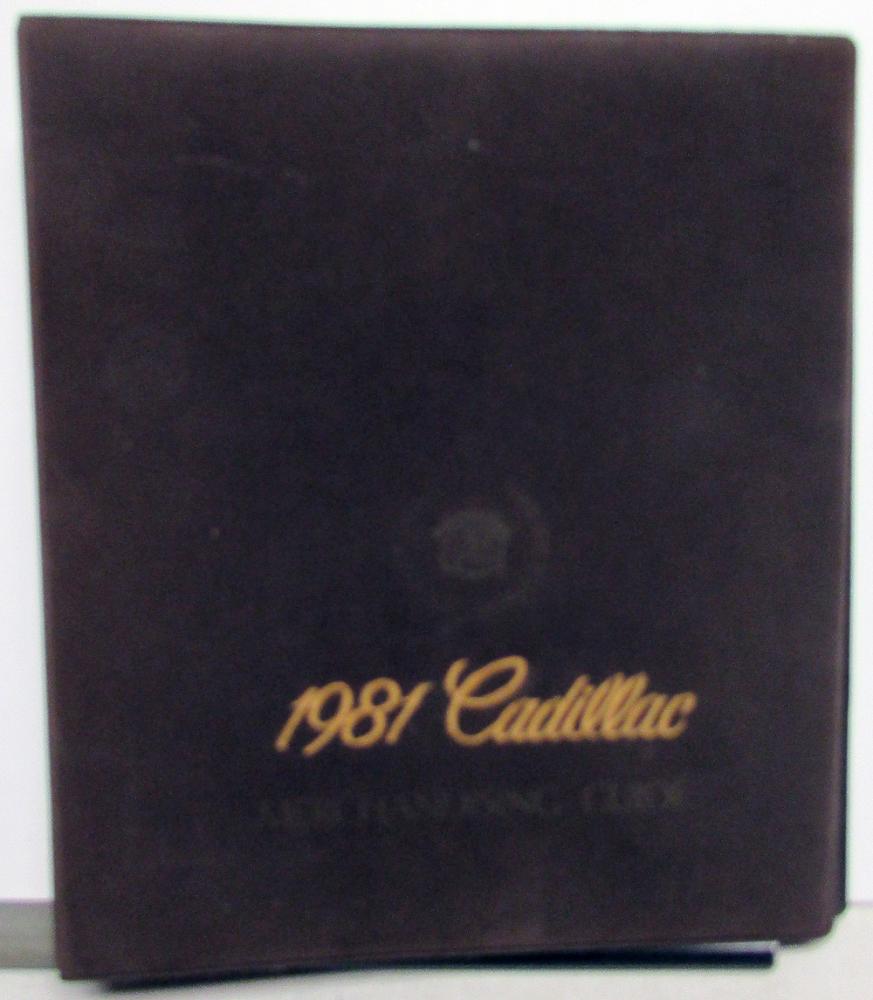 1981 Cadillac Merchandising Guide Dealers AlbumSeville Eldorado Brougham DeVille