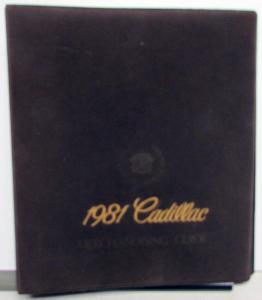 1981 Cadillac Merchandising Guide Dealers AlbumSeville Eldorado Brougham DeVille