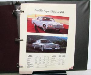 1981 Cadillac Merchandising Guide Dealers AlbumSeville Eldorado Brougham DeVille