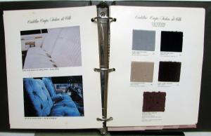 1981 Cadillac Merchandising Guide Dealers AlbumSeville Eldorado Brougham DeVille