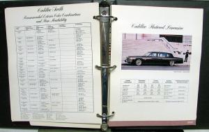 1981 Cadillac Merchandising Guide Dealers AlbumSeville Eldorado Brougham DeVille