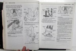 1991 Chrysler Dodge Plymouth FWD Service Shop Manual Set Daytona LeBaron Acclaim