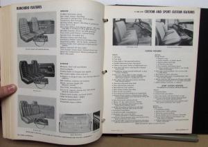 1972 Ford Truck Data Book Paint Chips Upholstery F 100 250 Ranchero Bronco