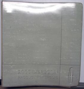 2000 Lincoln Product Portfolio Dealers Album LS Continental Town Car Navigator