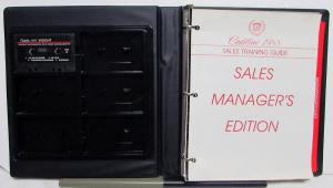 1988 Cadillac Insight Sales Training Dealer Album Cassette Allante Fleetwood