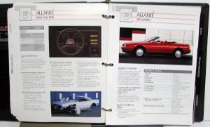 1988 Cadillac Insight Sales Training Dealer Album Cassette Allante Fleetwood