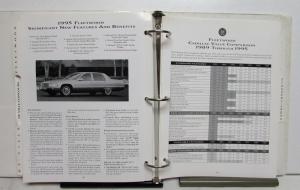 1995 Cadillac Competitive Comparison Dealers Album Seville DeVille Eldorado