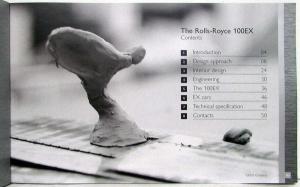 2004 Rolls Royce 100EX Media Information Press Kit