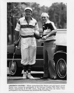 1991 Cadillac NFL Golf Classic Press Photo 0210 - Dan Marino Arnold Palmer