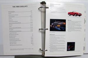 1989 Cadillac New Product Presentation Dealers Album Colors Features Allante