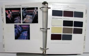 1989 Cadillac New Product Presentation Dealers Album Colors Features Allante