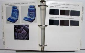 1989 Cadillac New Product Presentation Dealers Album Colors Features Allante