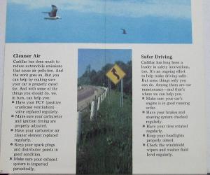 1970s Cadillac Cleaner Air Safer Driving Sales Brochure Folder Original