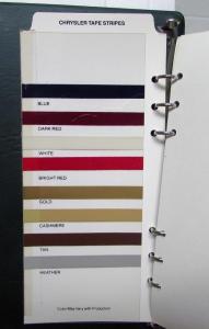 1980 Chrysler Data Book Color & Trim Dealer Album LeBaron Cordoba New Port