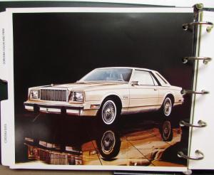 1980 Chrysler Data Book Color & Trim Dealer Album LeBaron Cordoba New Port