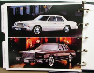 1980 Chrysler Data Book Color & Trim Dealer Album LeBaron Cordoba New Port