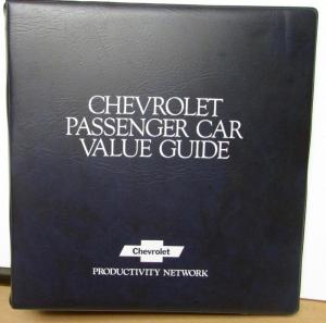 1979 Chevrolet Passenger Car Value Guide Dealer Album Camaro Corvette