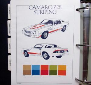 1979 Chevrolet Passenger Car Value Guide Dealer Album Camaro Corvette