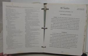1991 Cadillac Media Information Press Kit - Allante Fleetwood DeVille Seviille