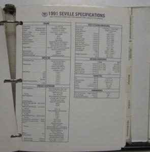 1991 Cadillac Media Information Press Kit - Allante Fleetwood DeVille Seviille
