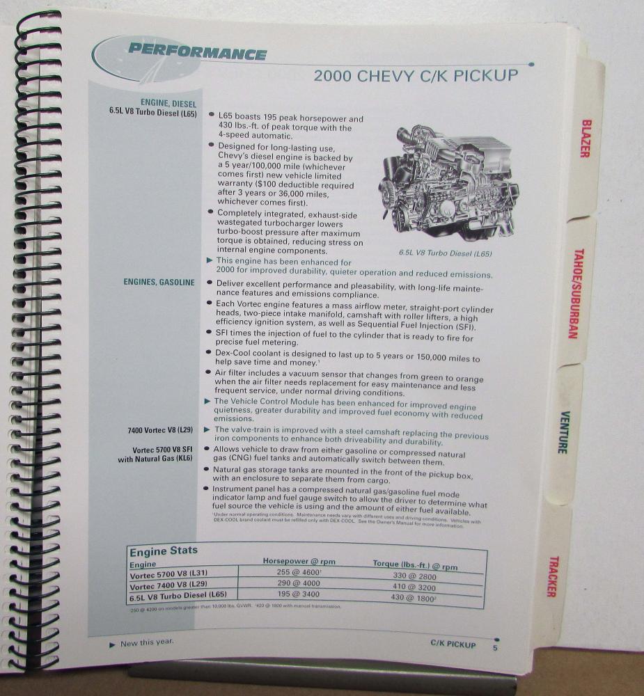 2000 Chevrolet & GMC C/K Truck (Late) Service Repair Manual - Bishko Paper