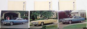 1971 Cadillac Fleetwood Eldorado Convertible Post Cards 2 of Each 6 Total Orig