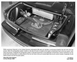 1988 Oldsmobile Cutlass Supreme Indy 500 Pace Car Fuel Cell Press Photo 0327