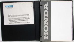 1991 Honda Media Information Press Kit Accord Prelude Civic CRX