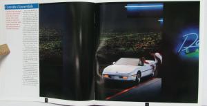 1990 Corvette Dealer Sales Brochure C4 Coupe Convertible Racing