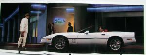 1990 Corvette Dealer Sales Brochure C4 Coupe Convertible Racing
