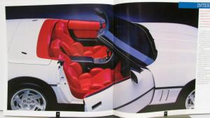 1990 Corvette Dealer Sales Brochure C4 Coupe Convertible Racing