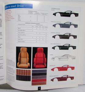 1990 Corvette Dealer Sales Brochure C4 Coupe Convertible Racing