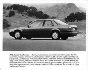 1991 Honda Accord LX Coupe Press Photo 0039