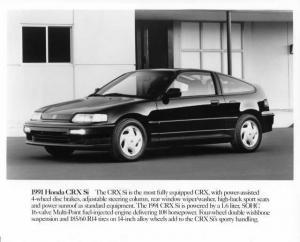 1991 Honda CRX Si Press Photo 0049