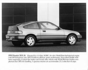 1991 Honda CRX Si Press Photo 0050