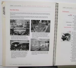 1997 Chevrolet Corvette Specialists Data Dealers Brochure Coupe LS1