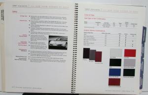 1997 Chevrolet Corvette Specialists Data Dealers Brochure Coupe LS1