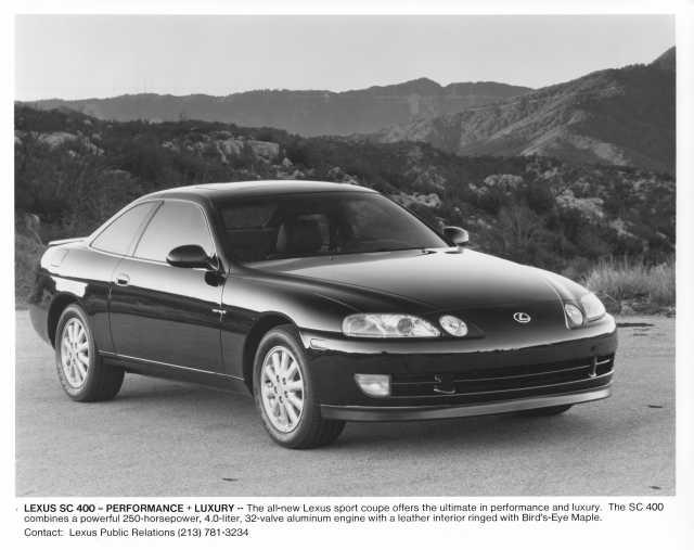 1992 Lexus SC 400 Press Photo 0018