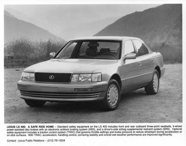 1992 Lexus LS 400 Press Photo 0020