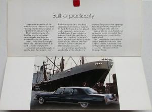 1974 Cadillac Limousine Nine Passenger Sedan Sales Brochure Original
