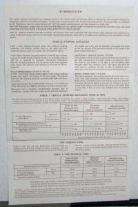 1974 Cadillac Calais DeVille Fleetwoood Eldorado Consumer Info Sheet Original