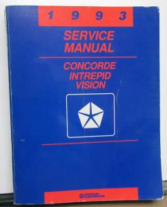 1993 Chrysler Concorde Dodge Intrepid Eagle Vision Dealer Service Shop Manual