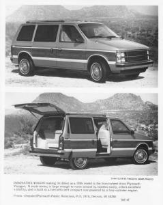 1984 Plymouth Voyager Press Photo 0123