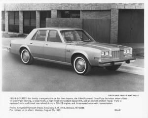 1984 Plymouth Gran Fury Press Photo 0124