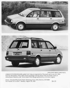 1984 Plymouth Colt Vista Press Photo 0130