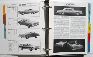 1973 Ford Car Facts Dealer Album Mustang Thunderbird Maverick