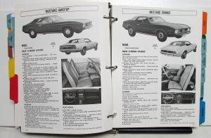 1973 Ford Car Facts Dealer Album Mustang Thunderbird Maverick